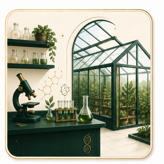 Ilustrasi Laboratorium & Rumah Kaca